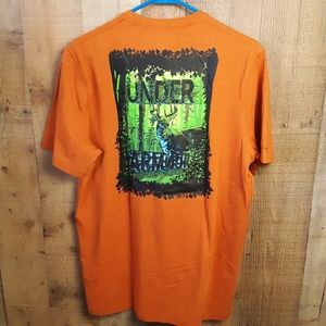 Under Armour Men's UA HeatGear Training Vent Graphic T Shirt Sz L Deer Woods